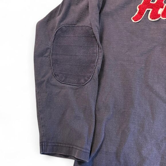 Vintage 90s Men’s Tommy Hilfiger Tufted Crewneck Sweater XL Elbow Patches - Picture 5 of 8